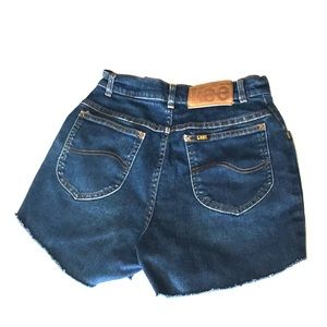 Vintage Lee Jeans Cut Off Mom Shorts